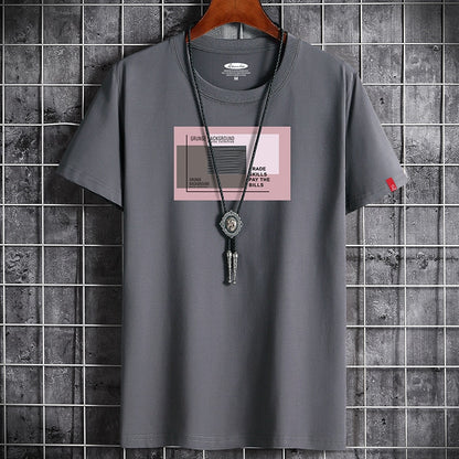 Fitness Black O Neck Man T-shirt For Male Oversized S-6XL New Men T-shirts Anime Newest T Shirt for Men Clothing Goth Punk