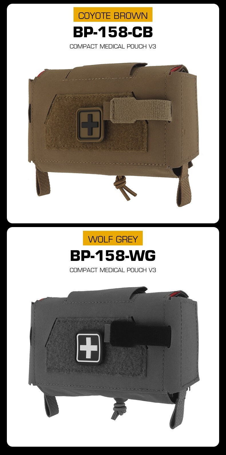 Compact Trauma Bag V3 GEN3 Style Agilit MD2 IFAK Tactical Medical First Aid Bag for Hunting Vest Plate Carrier Belt