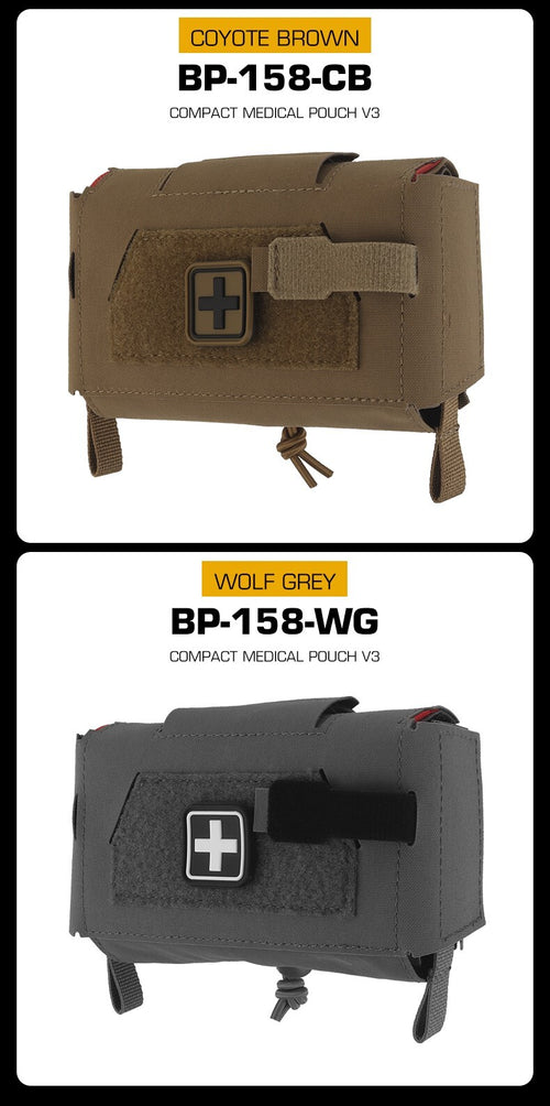 Compact Trauma Bag V3 GEN3 Style Agilit MD2 IFAK Tactical Medical First Aid Bag for Hunting Vest Plate Carrier Belt
