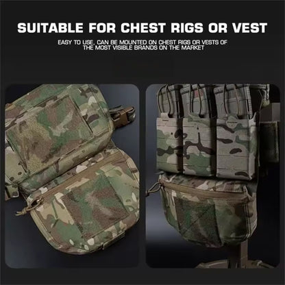 Tactical Hunting Vest with Drop Pouch, for Airsoft & CS, Outdoor Sports
