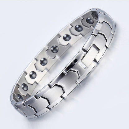 Stainless Steel Jewelry Bracelet Titanium Full Magnet Magnetic Health Energy Magnetic Therapy Bracelet for Men