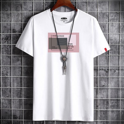 Fitness Black O Neck Man T-shirt For Male Oversized S-6XL New Men T-shirts Anime Newest T Shirt for Men Clothing Goth Punk