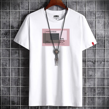 Fitness Black O Neck Man T-shirt For Male Oversized S-6XL New Men T-shirts Anime Newest T Shirt for Men Clothing Goth Punk