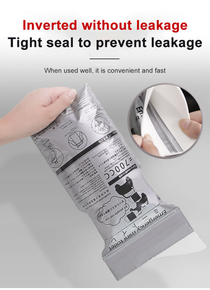 4pcs Outdoor Emergency Urinate Bags 700ml Easy Take Piss Bags Travel Mini Mobile Toilet for Baby Women Men Vomit Bag