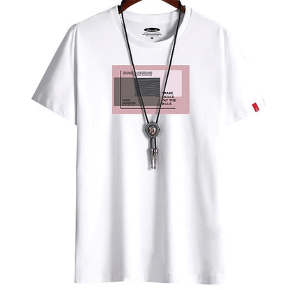 Fitness Black O Neck Man T-shirt For Male Oversized S-6XL New Men T-shirts Anime Newest T Shirt for Men Clothing Goth Punk