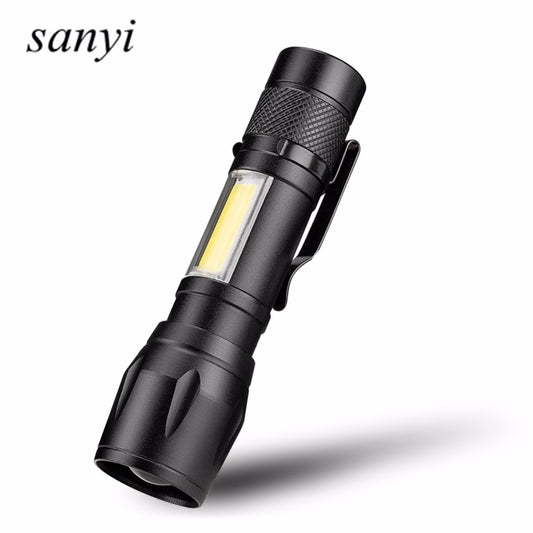 Tactical COB LED Flashlight – Waterproof & Pocket-Ready