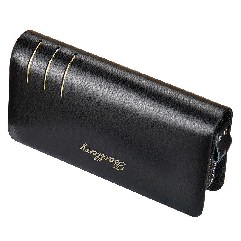 Baellerry Large Capacity Men Wallets Long Wallet Cell Phone Pocket Card Holder Men Clutch Bag Top Quality Business Purse Wallet