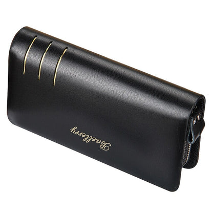 Baellerry Large Capacity Men Wallets Long Wallet Cell Phone Pocket Card Holder Men Clutch Bag Top Quality Business Purse Wallet