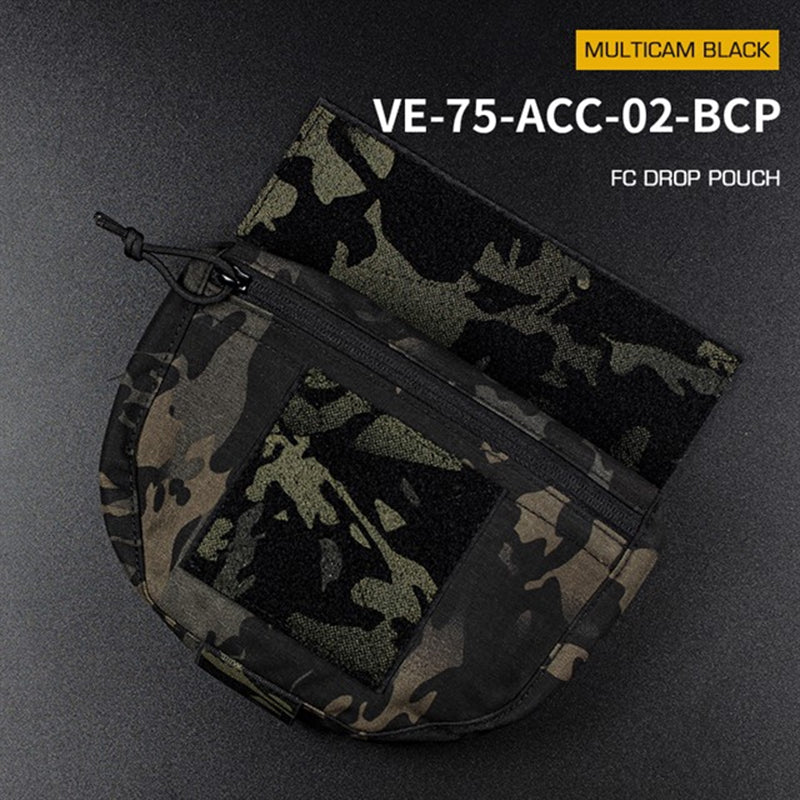 Tactical Hunting Vest with Drop Pouch, for Airsoft & CS, Outdoor Sports