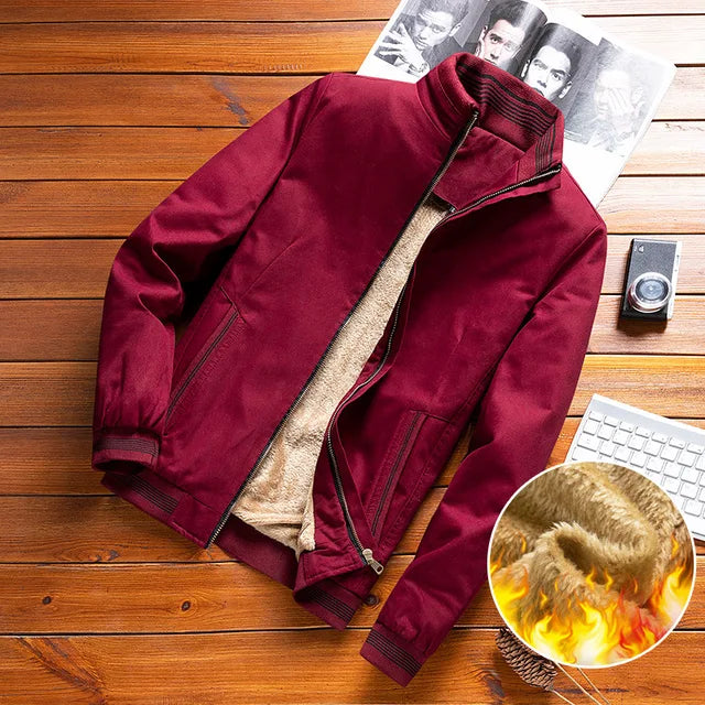 Men Slim Winter Jackets And Coats New Male Fleeces Warm Coats Fit Down Jackets Good Quality Men Cotton Spring Jackets Size 6XL