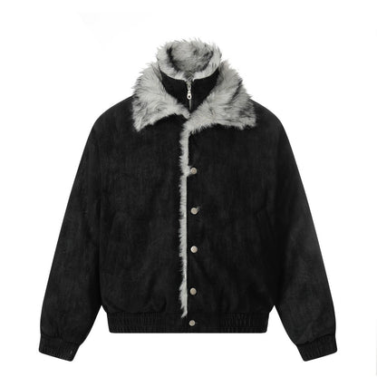 Fake two cotton coats for men
