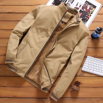 Men Slim Winter Jackets And Coats New Male Fleeces Warm Coats Fit Down Jackets Good Quality Men Cotton Spring Jackets Size 6XL