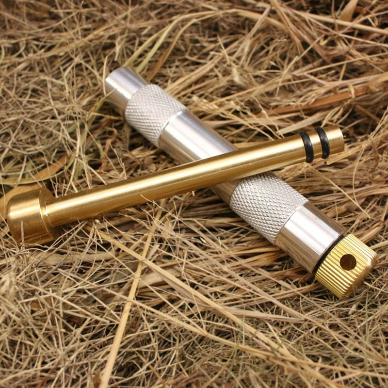 Outdoor Piston Fire Starter Air Compression Fire Tube Portable Fire Ignition Tool Camping Survival Kit