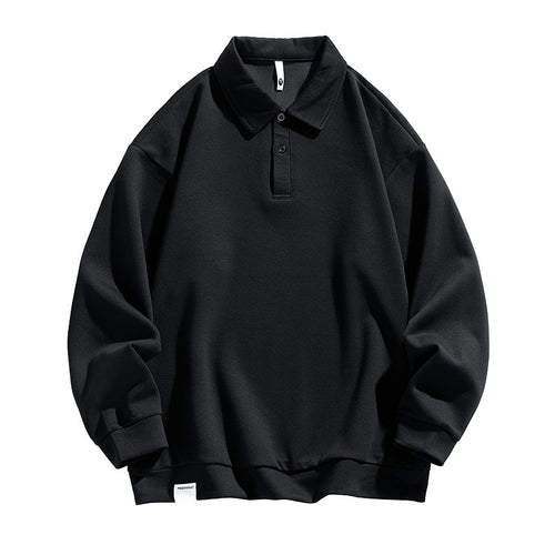 Long sleeved polo shirts for men and women in spring and autumn