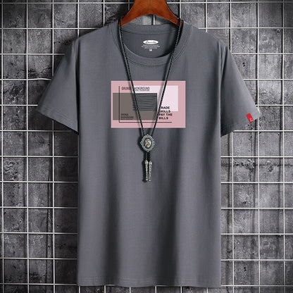 Fitness Black O Neck Man T-shirt For Male Oversized S-6XL New Men T-shirts Anime Newest T Shirt for Men Clothing Goth Punk