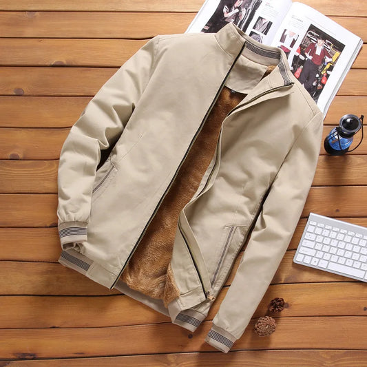 Men Slim Winter Jackets And Coats New Male Fleeces Warm Coats Fit Down Jackets Good Quality Men Cotton Spring Jackets Size 6XL