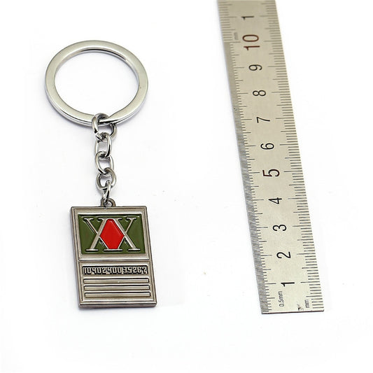 Game Jewelry HUNTER x HUNTER Keychain GON FREECSS License Pendant Key Ring Holder For Women Men Jewelry
