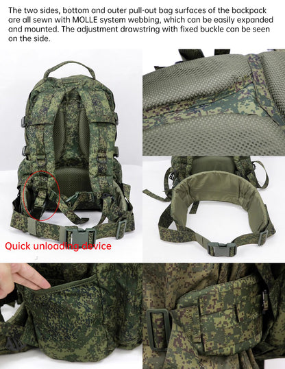 Cold War export: Russian Mammoth B tactical backpack, replica of Russian mountain special forces SPN Beaver 2 assault pack