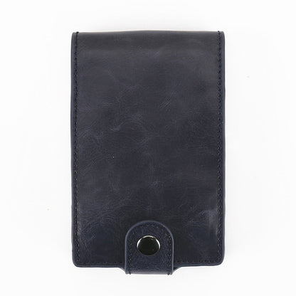 New RFID Blocking Men Women Leather Wallets Card Case Automatic Pull Down ID Credit Card Holder Pop UP Cardholder