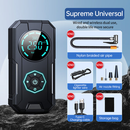 Car mounted tire inflator emergency start power supply Jump Starter