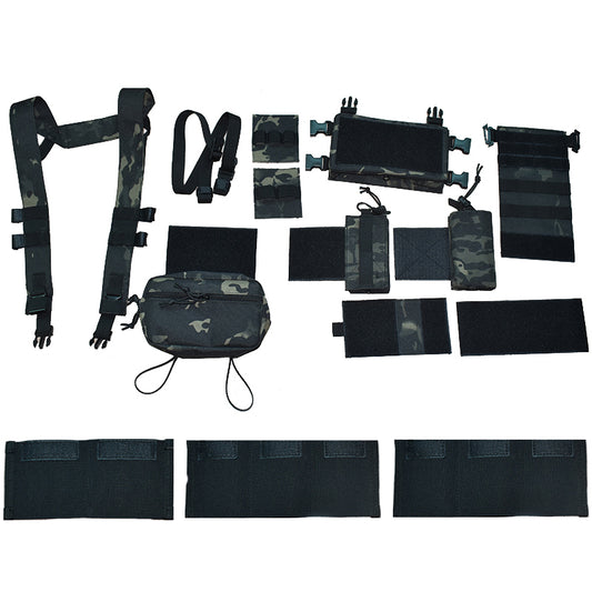 MK3 Tactical Chest Rig – Modular MOLLE Vest with Drop Pouch for Airsoft & Survival
