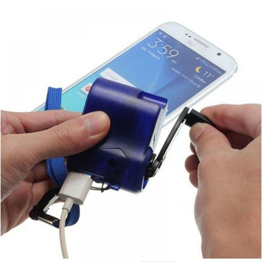 Hand Crank Emergency USB Phone Charger – Off-Grid Power for Camping & Survival