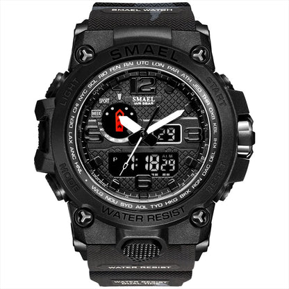 Men Military Watch 50m Waterproof Wristwatch LED Quartz Clock Sport Watch Male relogios masculino 1545 Sport Watch Men S Shock