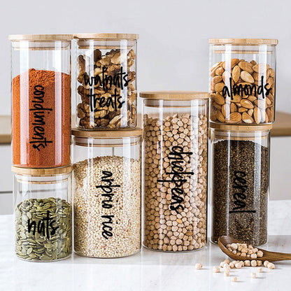 Pantry Labels 168 Pantry Storage Stickers Waterproof and Oilproof Food Label Stickers