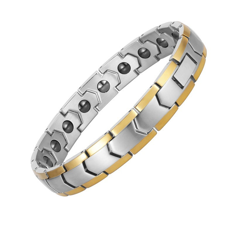 Stainless Steel Jewelry Bracelet Titanium Full Magnet Magnetic Health Energy Magnetic Therapy Bracelet for Men
